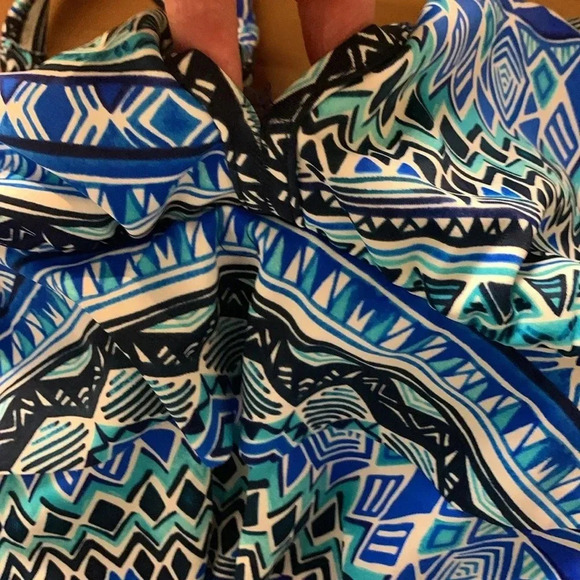 Penbrooke Tummy Control One Piece Swimsuit with Front Ruffles, Adjustable Straps - Picture 11 of 11